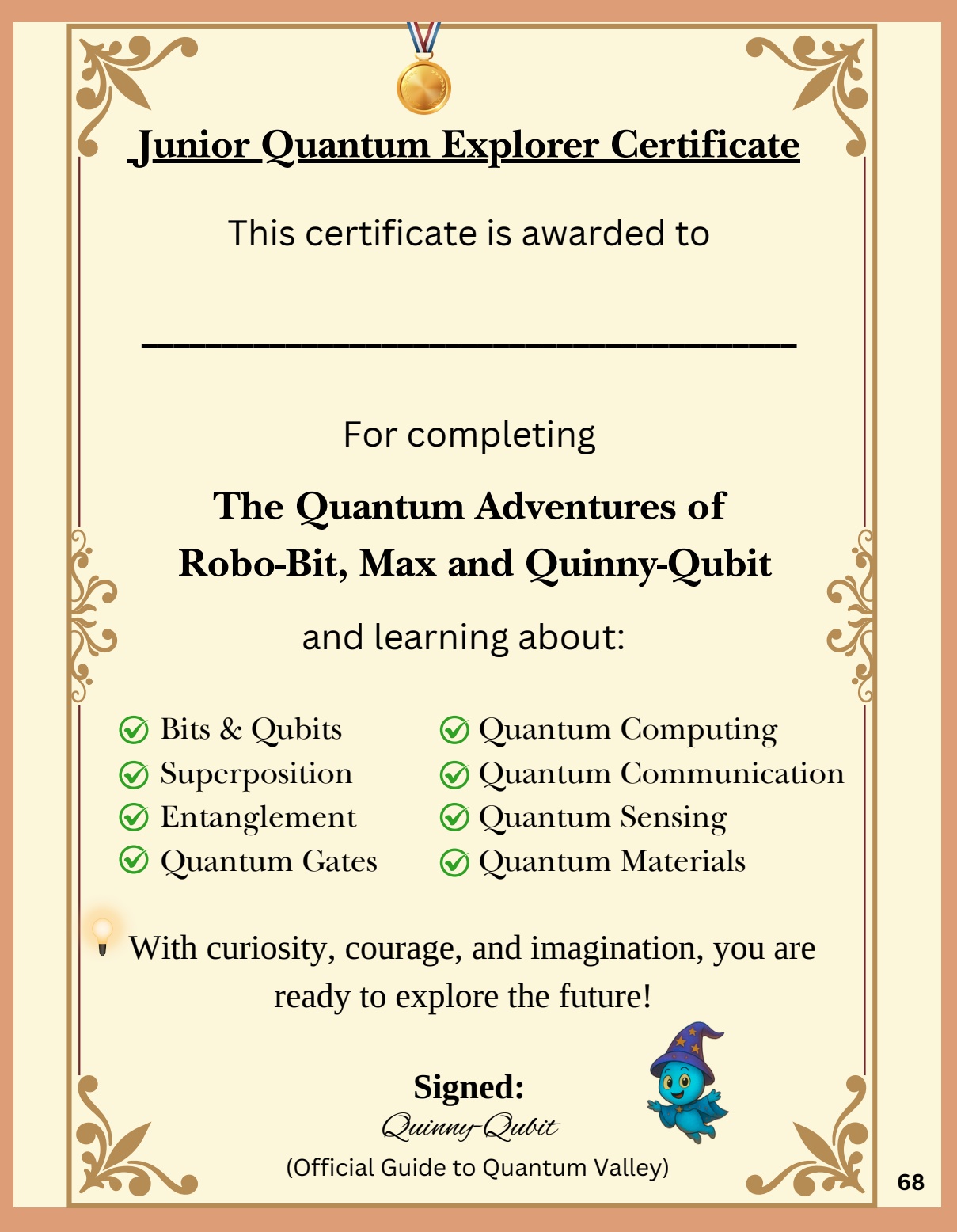 Junior Quantum Explorer Certificate